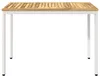 vidaXL Gartentisch Weiß 108,5 x 55 x 75 cm Massivholz Produktbild-Vorschau 2