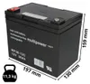 Batteria di ricambio per Invacare Butler, Leo 2x Multipower Anteprima dell’immagine prodotto 3