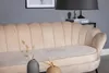 Nice Sofa 3 Personen velour beige. Produktbild-Vorschau 5