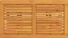 A top-down view of a wooden slatted table. Podgląd zdjęcia produktu