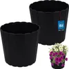KOTARBAU® Set de 2 pots de fleurs Pot de plantes ⌀ 24 cm H Voir les images du produit 1