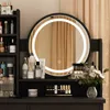 Schminktisch mit Dimmbarem LED-Spiegel, mit Hocker und 5 Produktbild-Vorschau 8