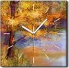 Coloray Uhr auf Leinwand 30x30 cm Wand Uhr Dekoration Produktbild-Vorschau 1