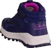 A single blue Skechers boot is shown from the side and back. Produktbild-Vorschau