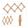 Relaxdays Wandgarderobe Holz, ausziehbare Garderobenleiste, Produktbild-Vorschau 6