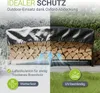 Juskys Kaminholzregal L 260x117x36 cm, außen aus Metall mit Produktbild-Vorschau 3