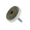 Filzgleiter aus Kunststoff zum schrauben, 28 mm, weiß, Produktbild-Vorschau 2