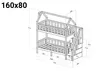 Etagenbett Hausbett mit Treppe, seitlicher Einstieg ZOSIA Produktbild-Vorschau 2
