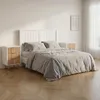 ProximaX Nachttisch 2er Set, Weiß & Naturholz, 3 Produktbild-Vorschau 2