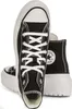 A pair of black Converse Chuck Taylor All Star Lugged High Top sneakers shown from a front-facing, slightly angled perspective. Náhľad obrázku produktu
