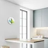 Glasuhr Wanduhr Küchenuhr Echt-Glas 30fi cm Limette Minze Produktbild-Vorschau 5