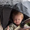 Universal Kinderwagen Sonnenschutz mit UPF 50+,Wind- und Produktbild-Vorschau 3