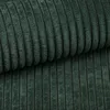 A close-up view of dark green corduroy fabric. Náhled obrázku produktu