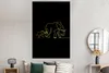 MuchoWow® Poster Elefant - Einfach - Gold - Schwarz 120x180 Produktbild-Vorschau 4