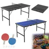 YARDIN faltbare Mini Tischtennistafel blau, Klapptisch Produktbild-Vorschau 1