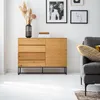 home24 Kommode - Echtholzfurnier / Eisen Produktbild-Vorschau 2