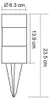 3er Set Solar-Steckleuchte, Edelstahl, H 23,5 cm Produktbild-Vorschau 5