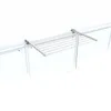 A white drying rack is mounted on a white railing, likely on a balcony. Anteprima dell’immagine prodotto