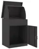 vidaXL Paketdrop-Box mit Speicher Schwarz 47,5 x 38 x 59 cm Produktbild-Vorschau 4