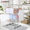 Herzberg 3-vrstvový stojan na sušenie bielizne Zelený Náhľad obrázku produktu 9