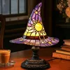 Halloween Hexenhut Lampe – 30 cm, warmweiße LED, USB, Retro Produktbild-Vorschau 1