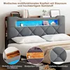 ProximaX Grau Schubladenbett 140×200 cm – Mit weichem Produktbild-Vorschau 12