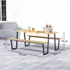Outsunny tenda da birra in legno set 3 pezzi con tavolo da Anteprima dell’immagine prodotto 3