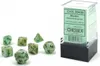 Chessex - Marble - Mini 7-Die Set - Green/Dark Green Produktbild-Vorschau 1