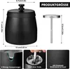 Aschenbecher, Tischaschenbecher, Edelstahl Aschenbecher mit Produktbild-Vorschau 6
