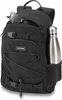 A black backpack with a water bottle and sunglasses attached. Podgląd zdjęcia produktu