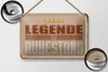 Blechschild Retro 18x12cm Legende im Ruhestand Schild Produktbild-Vorschau 2