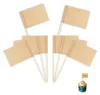 200 Stk Leere Zahnstocher Flaggen,kraftpapier Flagge Produktbild-Vorschau 1