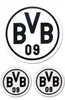 BVB-Aufkleber (schwarz, 3er-Set) Borussia Dortmund Produktbild-Vorschau 4