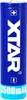 A close-up studio shot of a blue battery with white text and symbols. Produktbild-Vorschau
