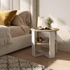 Table basse Vicco Romeo Blanc/Chêne Artisan 53x53cm, Model Voir les images du produit 7