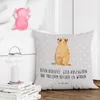 Mr. & Mrs. Panda Kissen 40x40 Erdmännchen - Grau Pastell - Produktbild-Vorschau 3
