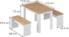 Eckbankgruppe Vicco Sentio Weiß/Goldkraft Eiche 112 x 73.6 Produktbild-Vorschau 6