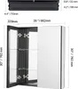VEVOR Spiegelschrank Spiegel-Medizinschrank (662 x 135 x Produktbild-Vorschau 8
