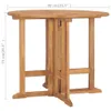 Klappbarer Garten-Esstisch Ø90x75 cm Massivholz Teak Produktbild-Vorschau 7