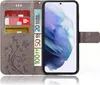 A phone case with card slots and banknotes is shown. Produktbild-Vorschau