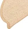 vidaXL Stufenmatten 15 Stk. 56x17x3 cm Creme Halbrund Produktbild-Vorschau 7
