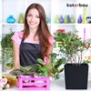 KOTARBAU® Sada 2 kvetináčov 4 l antracitový plastový Náhľad obrázku produktu 2