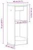 vidaXL Mobile laterale in materiale composito, bianco Anteprima dell’immagine prodotto 7