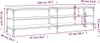 A line drawing diagram of a TV stand with dimensions indicated. Produktbild-Vorschau