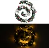 vidaXL Guirlande de Noël avec lumières LED Vert 2,7 m PVC Voir les images du produit 12