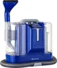 A blue and clear compact cleaner with a hose and cleaning attachment. Produktbild-Vorschau