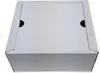 A closed, light gray cardboard box with two semi-circular cutouts on the lid. Anteprima dell’immagine prodotto