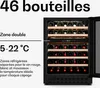 Klarstein Velaire Cave à Vin 2 Zones - 46 Bouteilles, Voir les images du produit 3