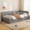 Merax denní lůžko 90x200 cm, rozkládací pohovka s výsuvným Náhled obrázku produktu 3
