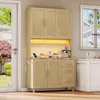 Credenza da cucina Sweiko da 183 cm, buffet, luci Anteprima dell’immagine prodotto 15